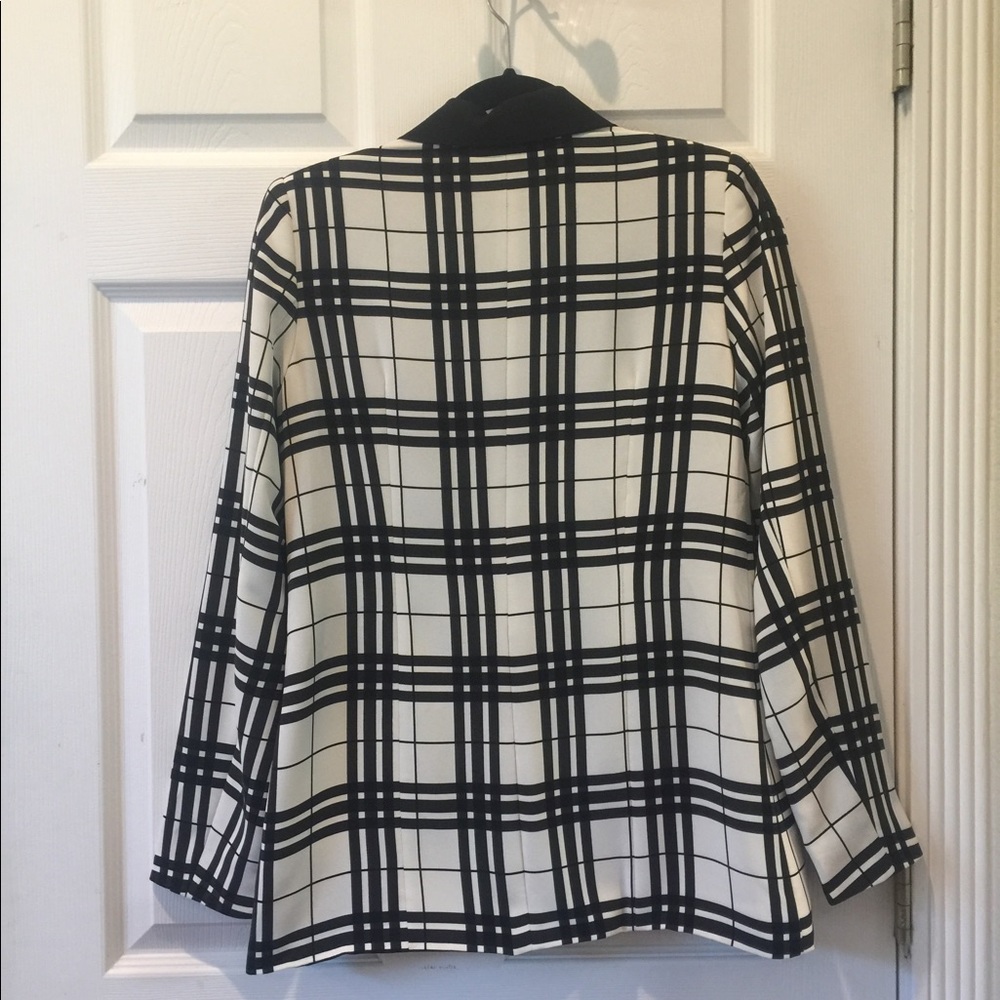 BLOGGERS FAVORITE NWOT Stylestalker Plaid Black and White Blazer - Picture 4 of 7